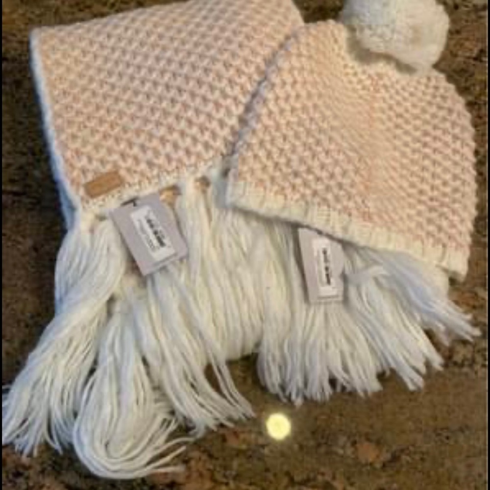 Very rare Cole Haan scarf and beanie set. Brand new with tags.